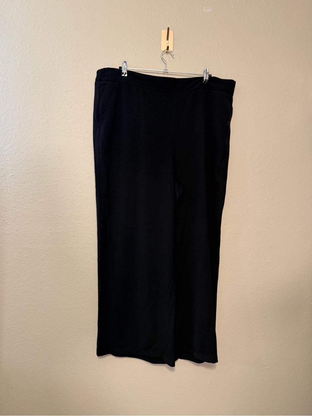 Max Studio Pull On Wide-Leg Trousers Black Size 3X NWT